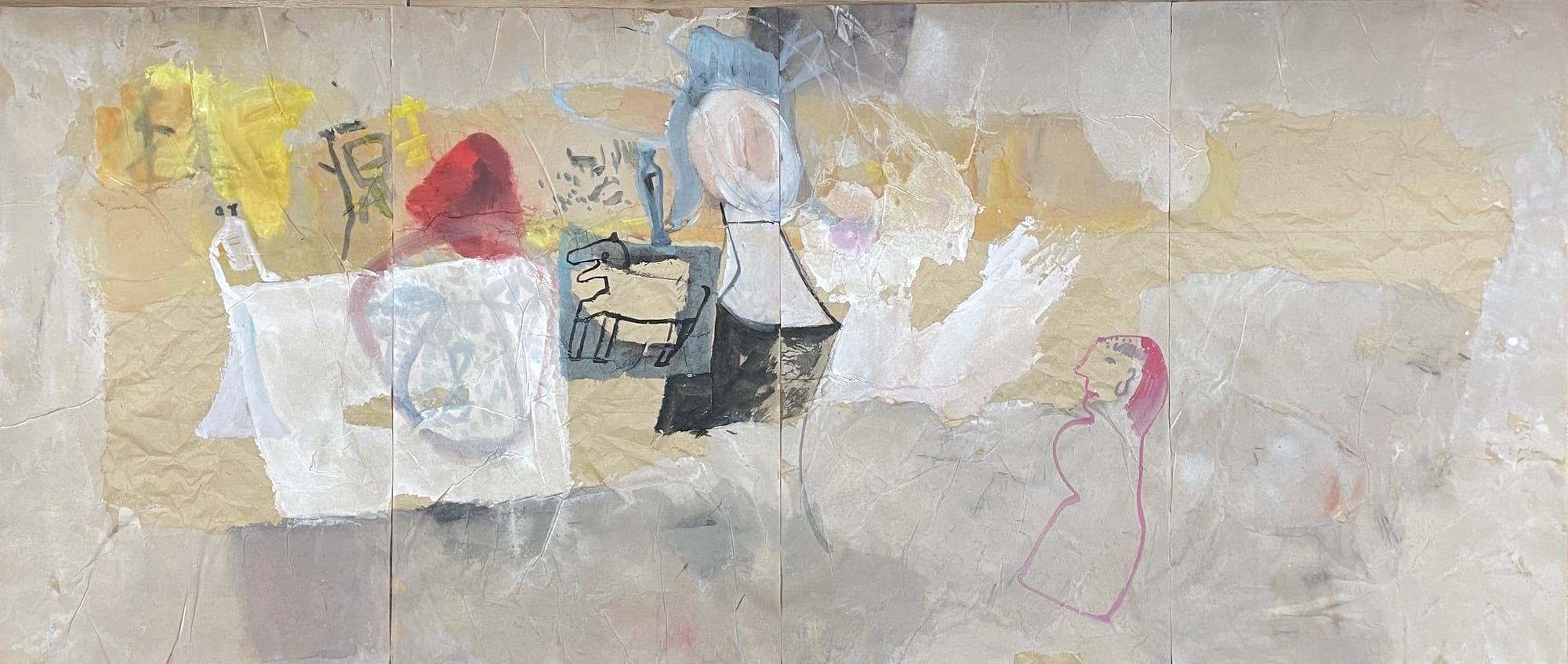 杨燕来作品 - 镜花缘系列 - 绘画 - 72x168cm